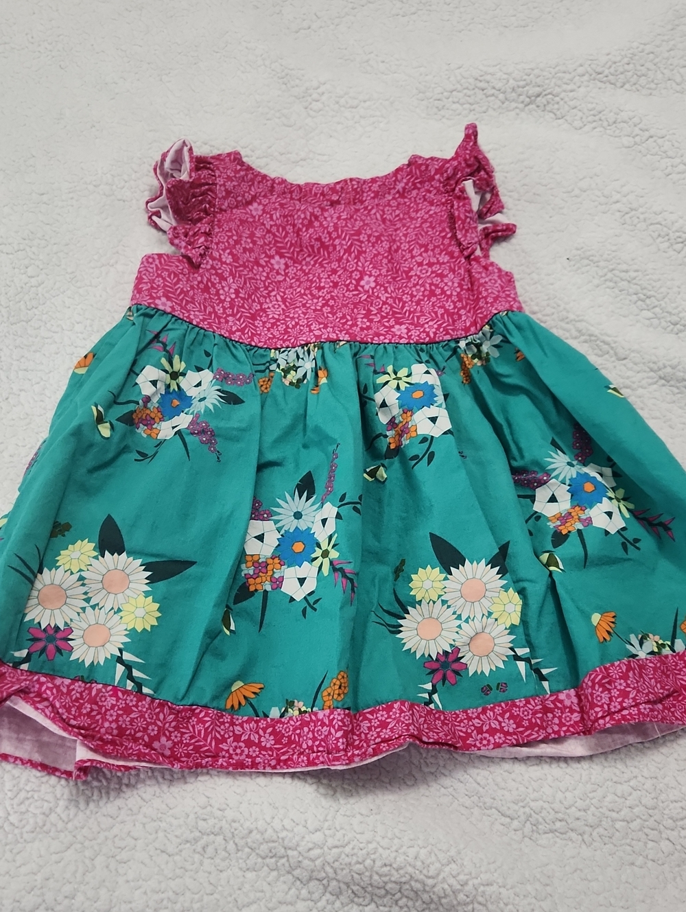 Ricrac & Ruffles floral shirt Size 5